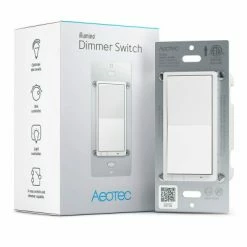 Aeotec Z-Wave Plus V2 Illumino Dimmer Wall Switch, Gen7 -Lighting Appliance Controllers Shop AEZWA037 media 004