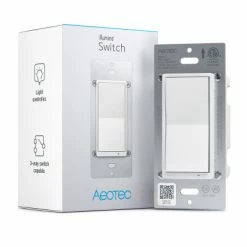 Aeotec Z-Wave Plus V2 Illumino On/Off Wall Switch, Gen7 7 Aeotec Z-Wave Plus V2 Illumino On/Off Wall Switch, Gen7 -Lighting Appliance Controllers Shop AEZWA038 media 004