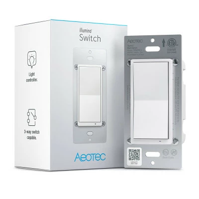 Aeotec Z-Wave Plus V2 Illumino On/Off Wall Switch, Gen7 4 Aeotec Z-Wave Plus V2 Illumino On/Off Wall Switch, Gen7 - Image 4