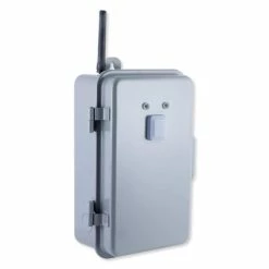 Enbrighten Z-Wave Plus Direct-Wire Outdoor/Indoor Smart Switch, Gen5, 40A, Gray