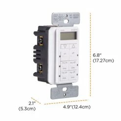 Jasco MyTouchSmart Simple Set In-Wall Timer -Lighting Appliance Controllers Shop JA26893P1 media 003