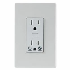 Jasco Zigbee 3.0 In-Wall Tamper Resistant Smart Outlet With Energy