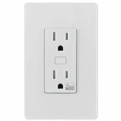 Enbrighten Z-Wave Plus Split Duplex Wall Receptacle, Tamper-Resistant, Gen5