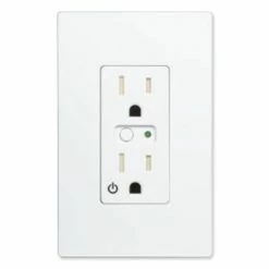 GoControl Z-Wave Split Duplex Wall Receptacle With Energy Monitoring