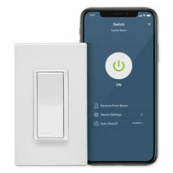 Leviton Decora Smart Wi-Fi Switch, 15A (2nd Gen) (Open Box) -Lighting Appliance Controllers Shop LVD215S1BW media 003 1