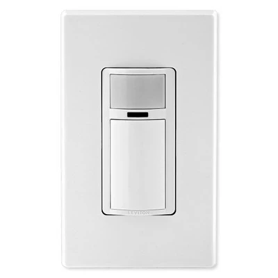 Leviton Decora Motion Sensor In-Wall Switch, Auto-On, 2A, Single Pole 1 Leviton Decora Motion Sensor In-Wall Switch, Auto-On, 2A, Single Pole