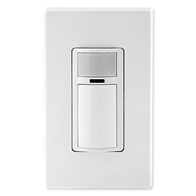 Leviton Decora In-Wall Occupancy Sensor Switch, Manual-On, 2A, Single-Pole 1 Leviton Decora In-Wall Occupancy Sensor Switch, Manual-On, 2A, Single-Pole