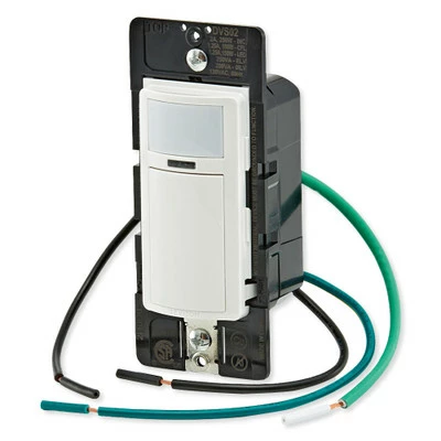 Leviton Decora In-Wall Occupancy Sensor Switch, Manual-On, 2A, Single-Pole 4 Leviton Decora In-Wall Occupancy Sensor Switch, Manual-On, 2A, Single-Pole - Image 4