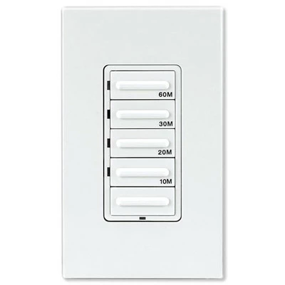 Leviton Decora Preset Countdown Timer Wall Switch (10, 20, 30, 60 Min) 1 Leviton Decora Preset Countdown Timer Wall Switch (10, 20, 30, 60 Min)