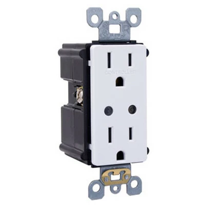 Leviton LevNet EnOcean Split Duplex Receptacle (Open Box) 3 Leviton LevNet EnOcean Split Duplex Receptacle (Open Box) - Image 3