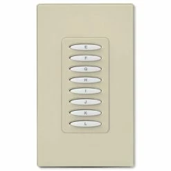 PCS PulseWorx UPB Wall Controller, 8 Button -Lighting Appliance Controllers Shop PCKPCW8x media Almond 030