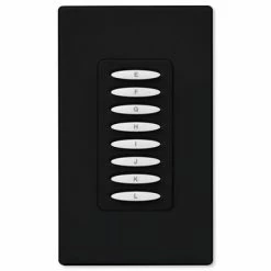 PCS PulseWorx UPB Wall Controller, 8 Button -Lighting Appliance Controllers Shop PCKPCW8x media Black 070