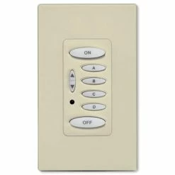 PCS PulseWorx UPB Dimmer Wall Switch, 6 Button -Lighting Appliance Controllers Shop PCKPLD6x media Almond 030