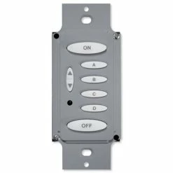 PCS PulseWorx UPB Dimmer Wall Switch, 6 Button -Lighting Appliance Controllers Shop PCKPLD6x media Gray 061