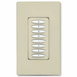PCS PulseWorx UPB Dimmer Wall Switch, 8 Button -Lighting Appliance Controllers Shop PCKPLD8x media Almond 030