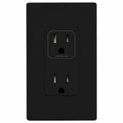 PCS SimpleWorx Split Duplex Wall Receptacle 11 PCS SimpleWorx Split Duplex Wall Receptacle -Lighting Appliance Controllers Shop PCRAM15x media Black 070