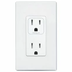 PCS PulseWorx UPB Split Duplex Wall Receptacle -Lighting Appliance Controllers Shop PCRM115x media White 010