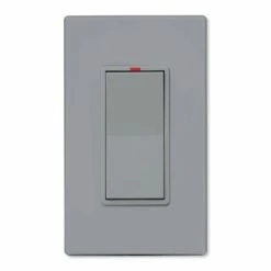 PCS SimpleWorx Wall Switch Transceiver Relay, 15A -Lighting Appliance Controllers Shop PCSWXWSXR15x media Gray 060