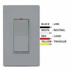 PCS SimpleWorx Wall Switch Transceiver Relay, 15A -Lighting Appliance Controllers Shop PCSWXWSXR15x media Gray 062