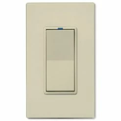 PCS PulseWorx UPB LED/CFL Dimmer Wall Switch, 600W -Lighting Appliance Controllers Shop PCWS1DL6x media Almond 030
