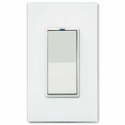 PCS PulseWorx UPB LED/CFL Dimmer Wall Switch, 600W -Lighting Appliance Controllers Shop PCWS1DL6x media White 010