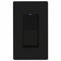 PCS PulseWorx UPB Electronic Low-Voltage Dimmer Wall Switch, 300W -Lighting Appliance Controllers Shop PCWS1E3x media Black 070