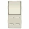 Simply Automated UPB Faceplate, Single Rocker & 4 Bar Buttons