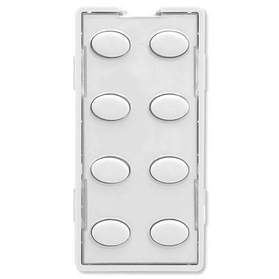 Simply Automated UPB Faceplate, 8 Oval Buttons 1 Simply Automated UPB Faceplate, 8 Oval Buttons