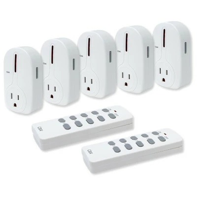 Seco-Larm Enforcer CBA Wireless Outlet Controller Kit, 5 Outlets 1 Seco-Larm Enforcer CBA Wireless Outlet Controller Kit, 5 Outlets
