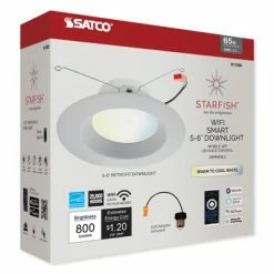 SATCO Starfish Wi-Fi 5-6" LED Tunable & Dimmable White Recessed Retrofit Downlight -Lighting Appliance Controllers Shop SFS11260 media 002