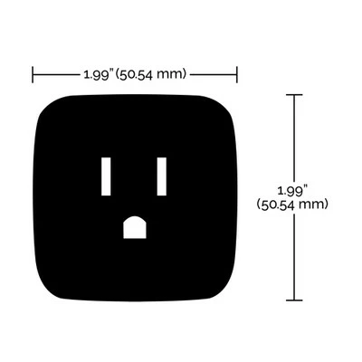 SATCO Starfish Wi-Fi 10A Mini Square On-Off Outlets 3 SATCO Starfish Wi-Fi 10A Mini Square On-Off Outlets - Image 3