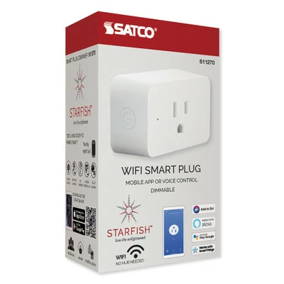 SATCO Starfish Wi-Fi 15A Dimmer Outlet 2 SATCO Starfish Wi-Fi 15A Dimmer Outlet - Image 2